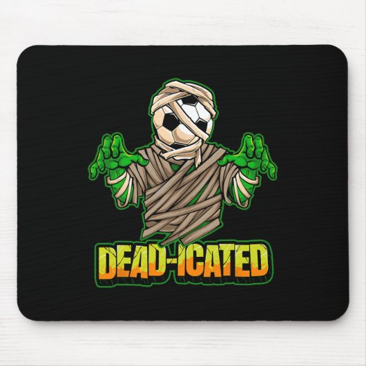 Zombie Soccer Player Scary Soccer Halloween  Mousepad (Vorne)