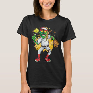 Zombie-Softball-Schläger Halloween T-Shirt