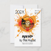 Zombie Soldier Halloween Costume Party RSVP Einladung (Vorderseite)