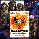 Zombie Soldier Halloween Party Einladung