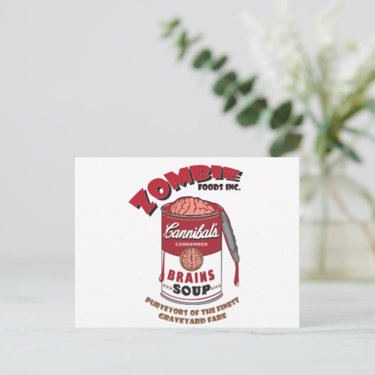 Zombie Soup Postkarte (Stehend Vorderseite)