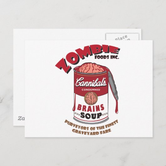 Zombie Soup Postkarte (Vorne/Hinten)