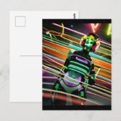 Zombie Space Disco Postkarte (Vorne/Hinten)