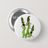 Zombie-Spargel-Knopf Button (Vorne & Hinten)
