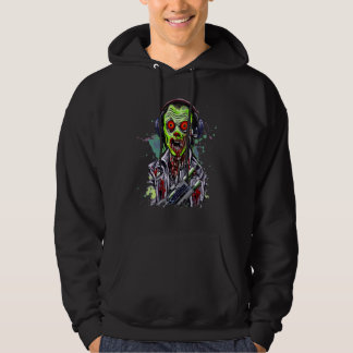 Zombie-Spieler spielt Videospiel Halloween-Horror Hoodie