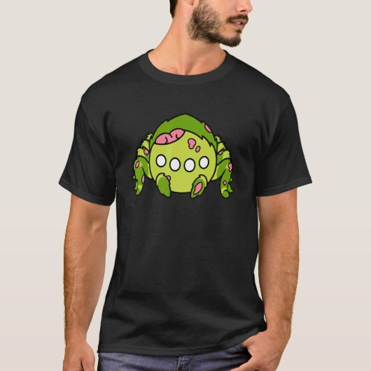 Zombie-Spinne-Tarantel-Halloween T-Shirt (Vorderseite)