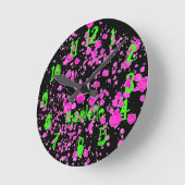 Zombie-Spritzer Kid's Neon Wall Runde Wanduhr (Winkel)