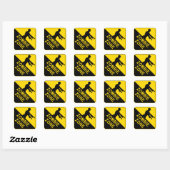Zombie Square Stickers (Blatt)
