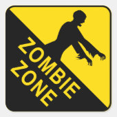 Zombie Square Stickers (Vorderseite)