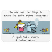 Zombie Squirrel Apokalypse Magnet (Horizontal)