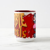 Zombie Squirrels Tasse! Zweifarbige Tasse (Mittel)