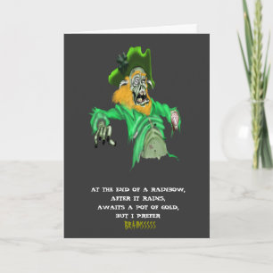 Zombie st. patricks day karte