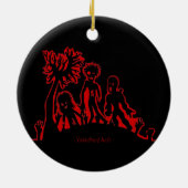 Zombie-steigende Verzierung Keramikornament (Hinten)