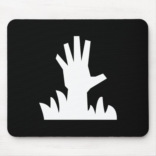 Zombie-steigendes Piktogramm Mousepad (Vorne)