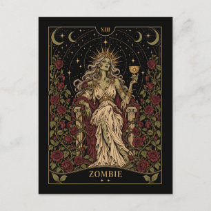 Zombie, Sternen-Tarot-Kunst Postkarte