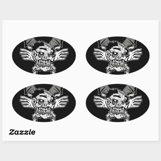 Zombie Sticker (Blatt)