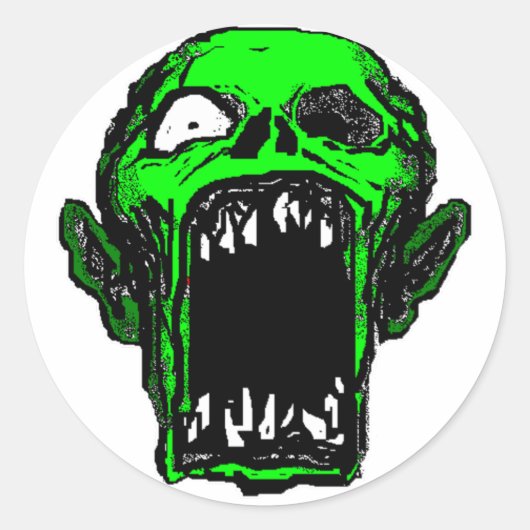 Zombie Sticker (Vorderseite)