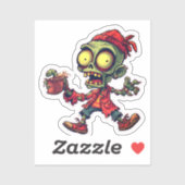 Zombie Sticker – Cool Horror Halloween 2025 (Blatt)