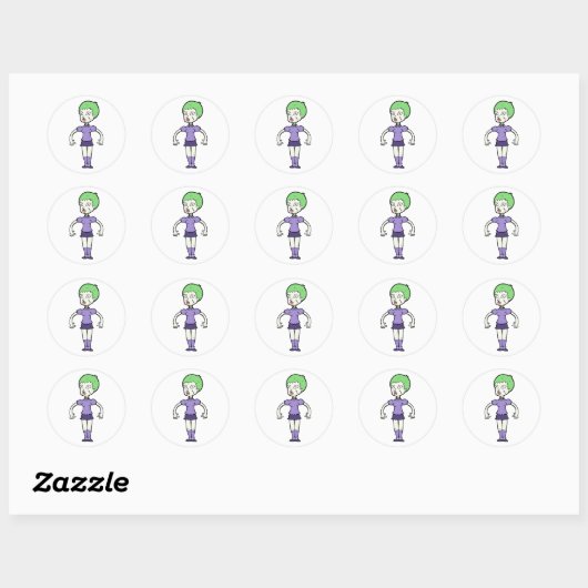 Zombie Stickers (Blatt)