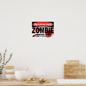 ZOMBIE-STRASSENZEICHEN POSTER (Küche)