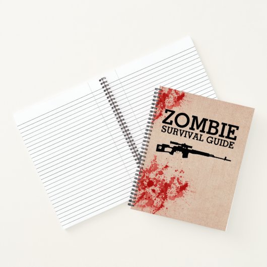 Zombie Survival Guide Funny Notizbuch (Innenseite)