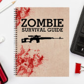 Zombie Survival Guide Funny Notizbuch