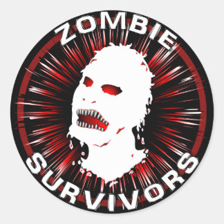 Zombie Survivors Icon Flair Runder Aufkleber