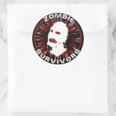 Zombie Survivors Icon Flair Runder Aufkleber (Tasche)