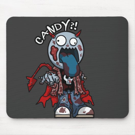 Zombie-Süßigkeits-Mausunterlage Mousepad (Vorne)