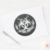 Zombie-taktisches Reaktionskommando 1 Runder Aufkleber (Umschlag)