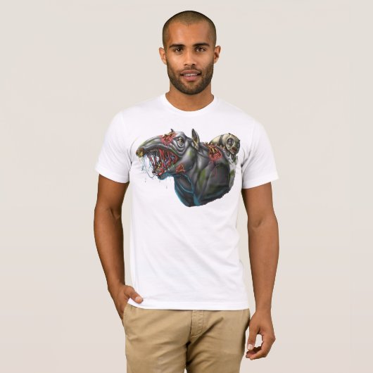 Zombie-Tapir und Panda T-Shirt (Vorne ganz)