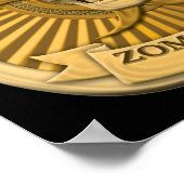 Zombie Task Force - Captain Abzeichen Poster (Ecke)