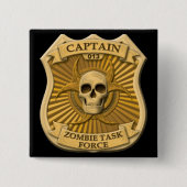 Zombie-Task Force - Kapitän Badge Button (Vorderseite)