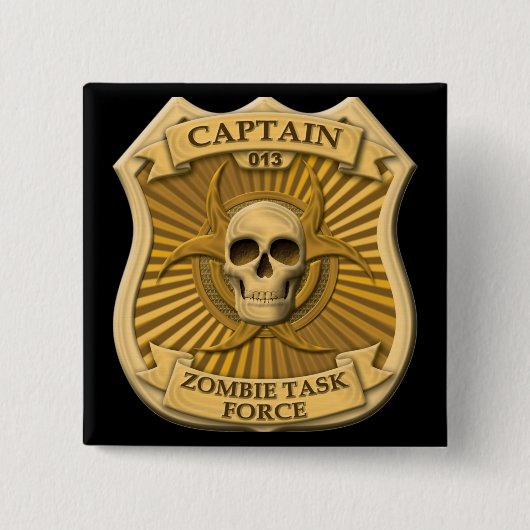 Zombie-Task Force - Kapitän Badge Button (Vorderseite)