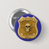 Zombie-Task Force - Kapitän Badge Button (Vorne & Hinten)