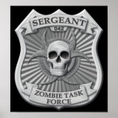 Zombie Task Force - Sergeant Abzeichen Poster (Vorne)