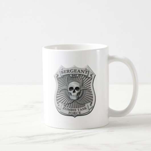 Zombie-Task Force - Sergeant Badge Kaffeetasse (Rechts)