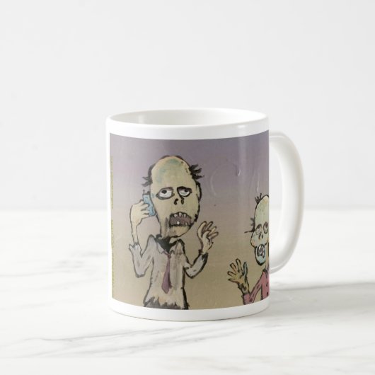 ZOMBIE-TASSE $12,95 KAFFEETASSE (VorderseiteRechts)