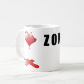 Zombie-Tasse Kaffeetasse (Vorderseite Links)