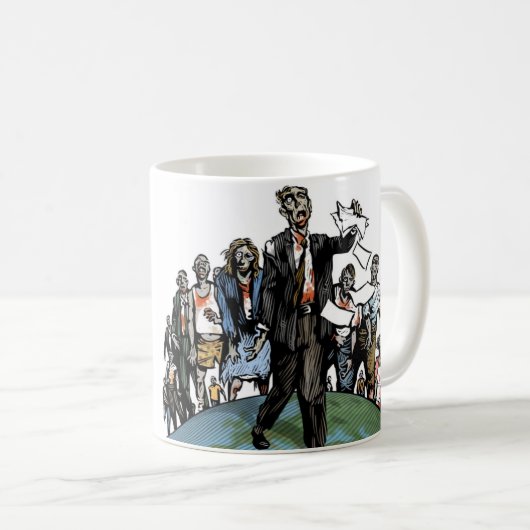Zombie-Tasse Kaffeetasse (VorderseiteRechts)