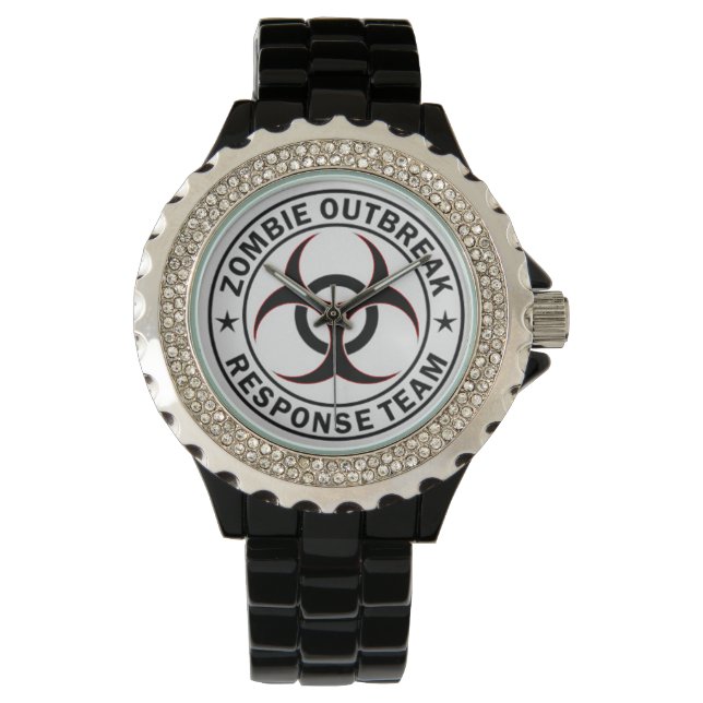 Zombie-Team-Uhr Armbanduhr (Vorderseite)