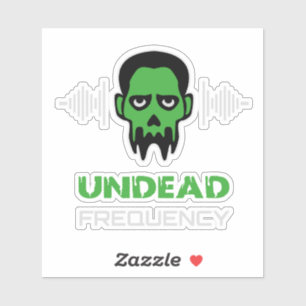 Zombie-Techno-Rave Aufkleber