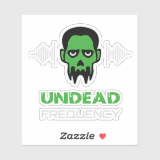 Zombie-Techno-Rave Aufkleber
