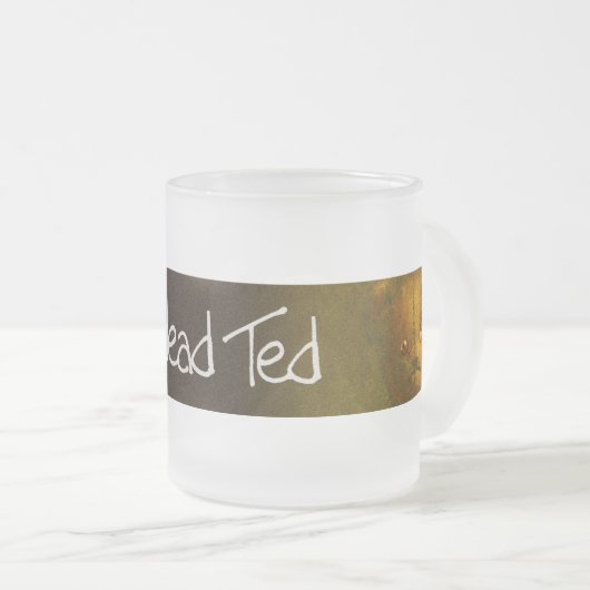 Zombie Teddy Bear Mattierte Tasse (VorderseiteRechts)