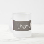 Zombie Teddy Bear Mattierte Tasse (Vorderseite Links)