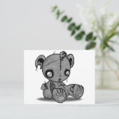 Zombie Teddy Bear Postkarte (Stehend Vorderseite)