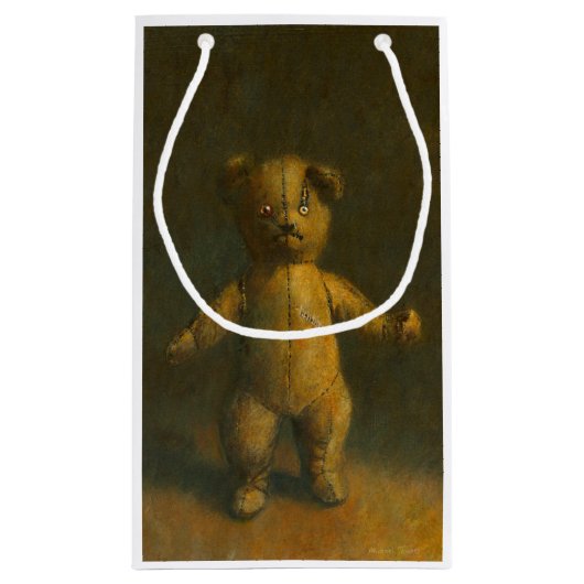 Zombie Teddy Gift Bag Kleine Geschenktüte (Rückseite)