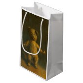 Zombie Teddy Gift Bag Kleine Geschenktüte (Rückseite Schrägansicht)