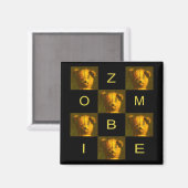 Zombie Teddy Kühlschrankmagnet (Vorderseite/Rückseite)