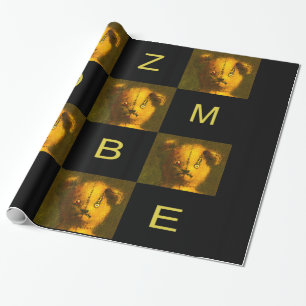Zombie Teddy Wrapping Paper Geschenkpapier